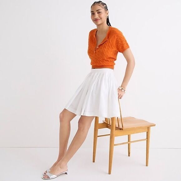 ❤️ Pretty Linen Flounce Skirt | Size 8 - Picture 1 of 9